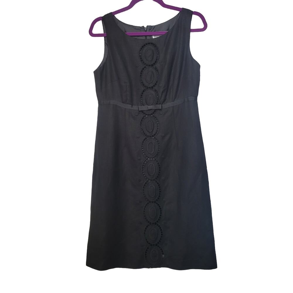 Jessica Howard Black Linen Dress Size‎ 8
